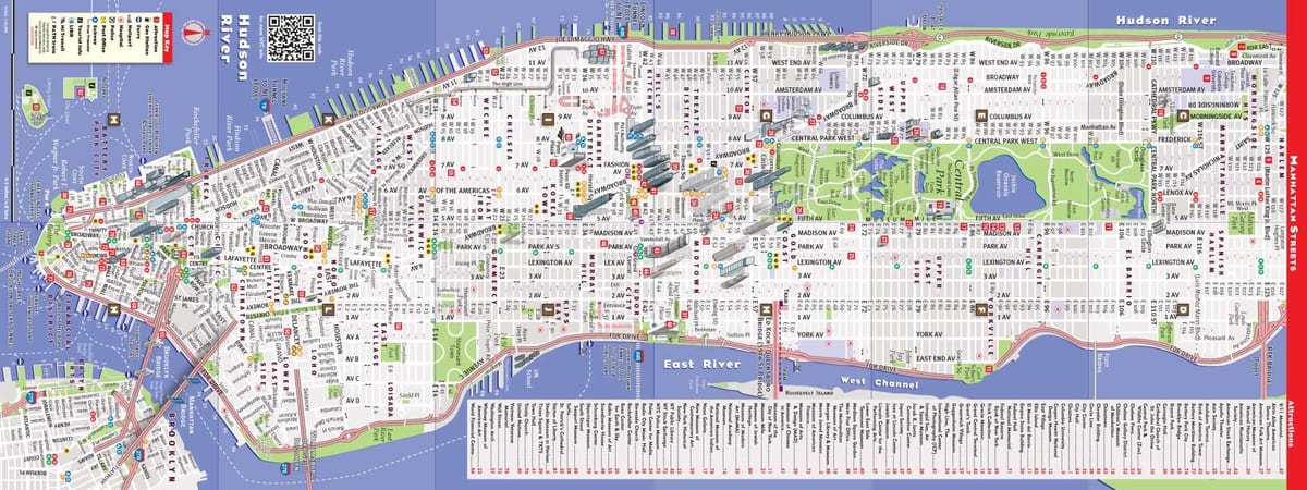 詳しい地図のnyマンハッタン