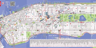 詳しい地図のnyマンハッタン