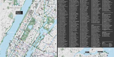 マンハッタンバイクレーンの地図