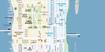 無料地図を印刷マンハッタンNYC